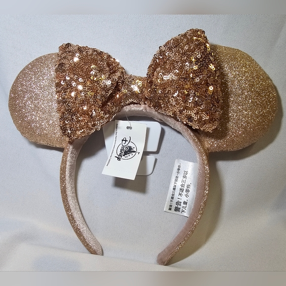 Disneyland rose gold Minnie Mouse ears - Picture 1 of 3